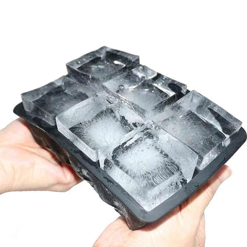 Large Food Grade Silicone Ice Cube Mold Tray for Drinks & Baking