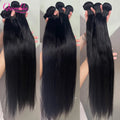 Human Hair Extensions 30 Inch Brazilian Straight Weave Bundles - Multiple Lengths