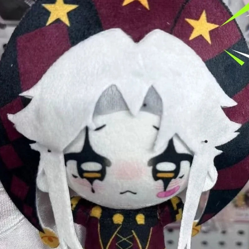 Cute Circus Pierrot Cosplay Plush Doll Soft Cotton Figure Toy for Halloween & Carnival