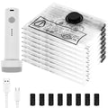 8Pcs Vacuum Storage Bags with USB Electric Pump - Rapid Compression & Leakproof Lock