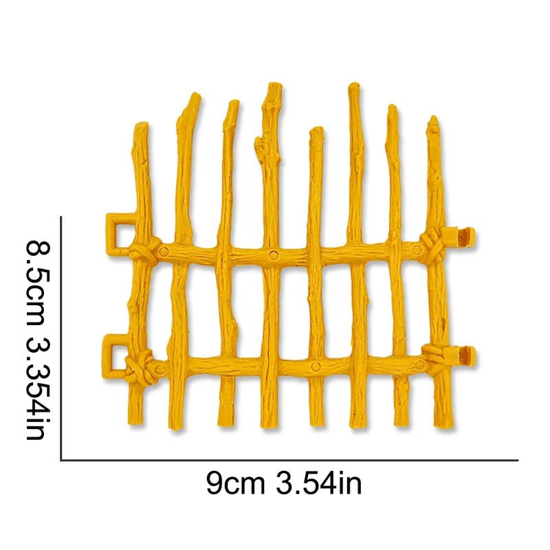 10-Piece Farm Ranch Fence Model Set for Sand Table DIY Children's Decor