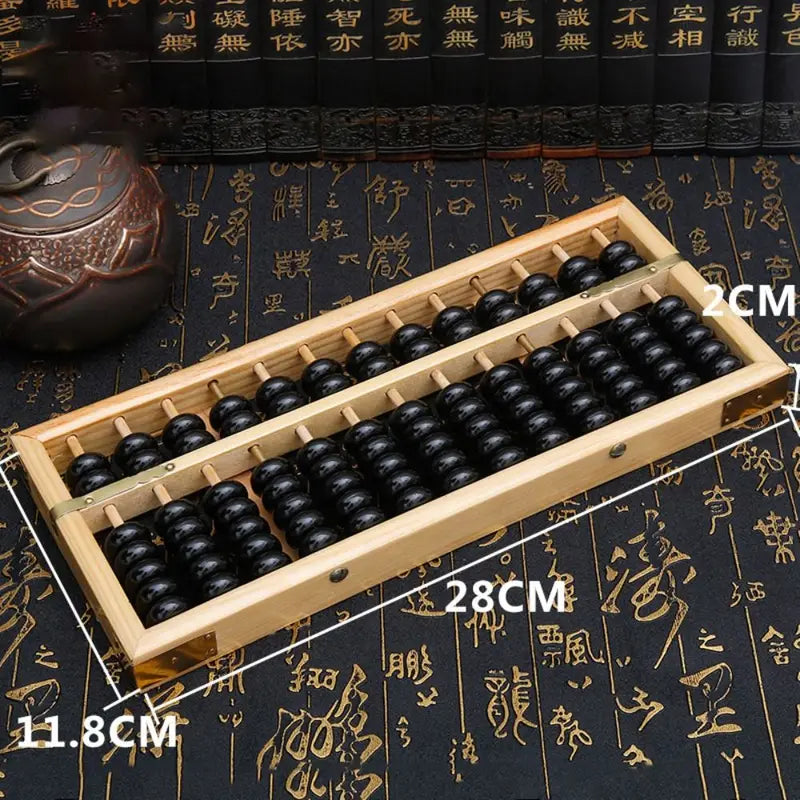 Wooden Abacus 13-Digit Counting Rack Educational Math Toy Montessori Learning