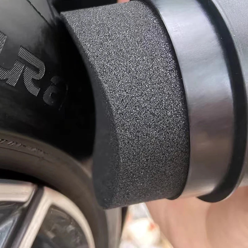 Car Wheel Polishing Waxing Sponge Brush with Cover for Tire Cleaning and Detailing