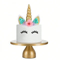 Unicorn Cake Topper with Eyelashes - Birthday Party Cake Decoration Supplies