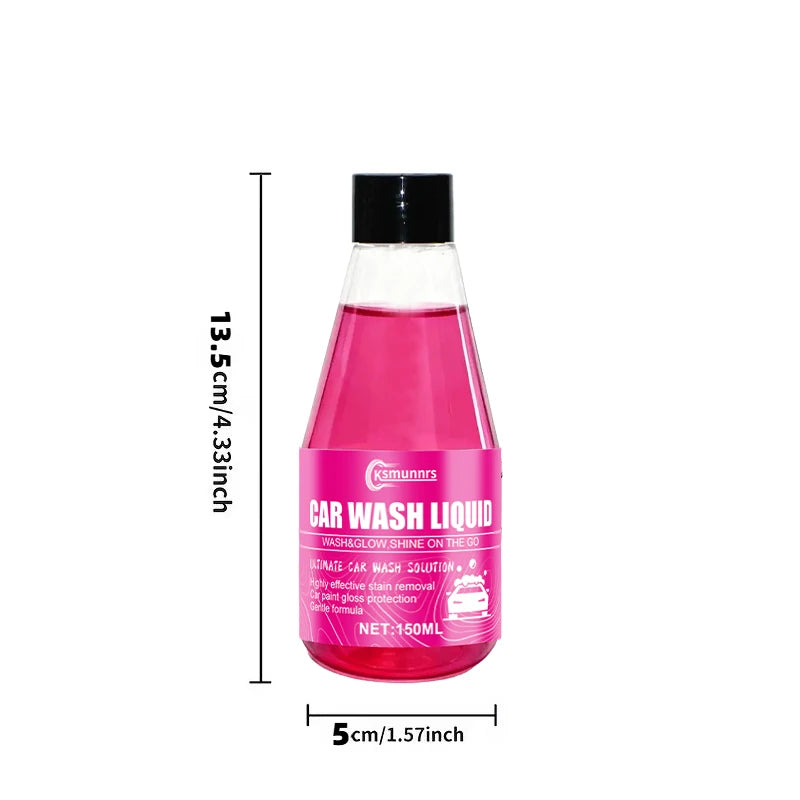 All-in-One Car Wash Wax - Pink Foam Shampoo for Cars Boats RVs