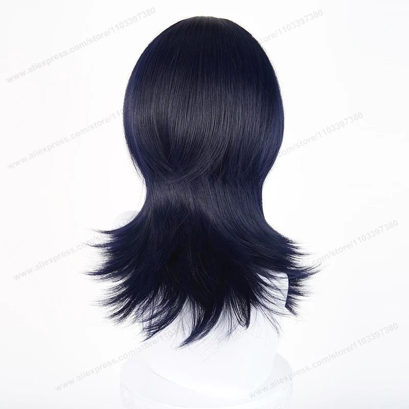 Cosplay Wigs Short 45cm Synthetic Heat-Resistant Hair for Women & Anime Costumes