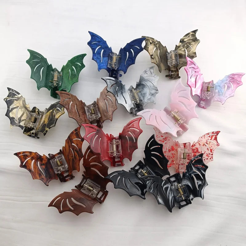 Bat-Shaped Halloween Hair Accessory for Women - Updo Festival Hair Grab
