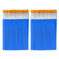 Kids Paint Brush Set 100pcs Assorted Flat Round Pointed Watercolor Oil Acrylic Craft