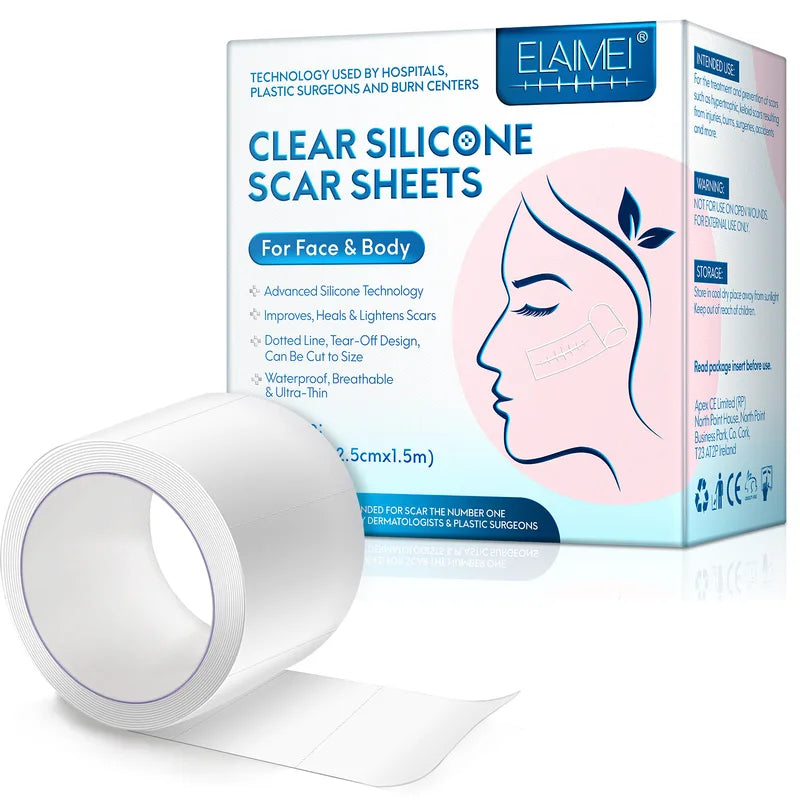 Invisible Silicone Scar Sheets - Self-Adhesive Skin Care Tape 150cm