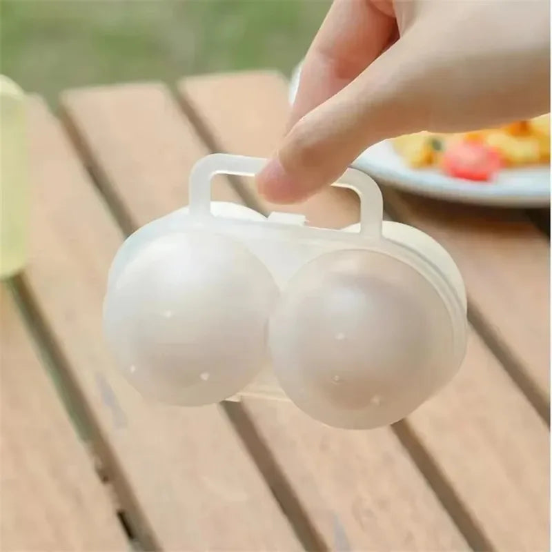 Portable Plastic Egg Storage Box Shockproof Travel Organizer for Household, Camping & Outdoor Use