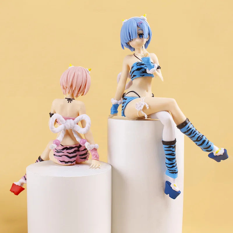 Anime Girl PVC Action Figure Pajamas Set - Sitting Posture, Collectible Toy