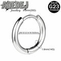 Titanium Hoop Earrings for Men Women 18G 20G Circle Clicker Piercing Jewelry