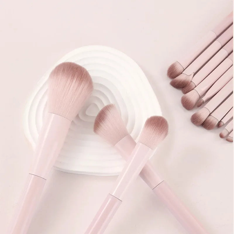 13-Piece Makeup Brush Kit with Powder, Blush, Foundation & Eye Brushes