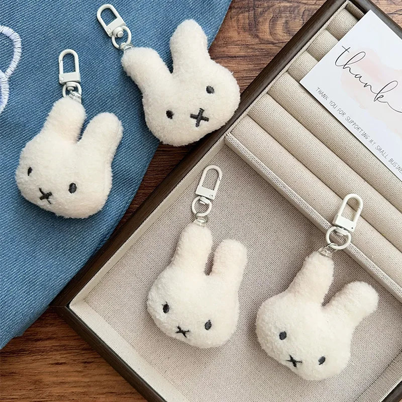 Cute Miffy Keychain Cartoon Rabbit Doll Car & Bag Pendant - Multiple Colors