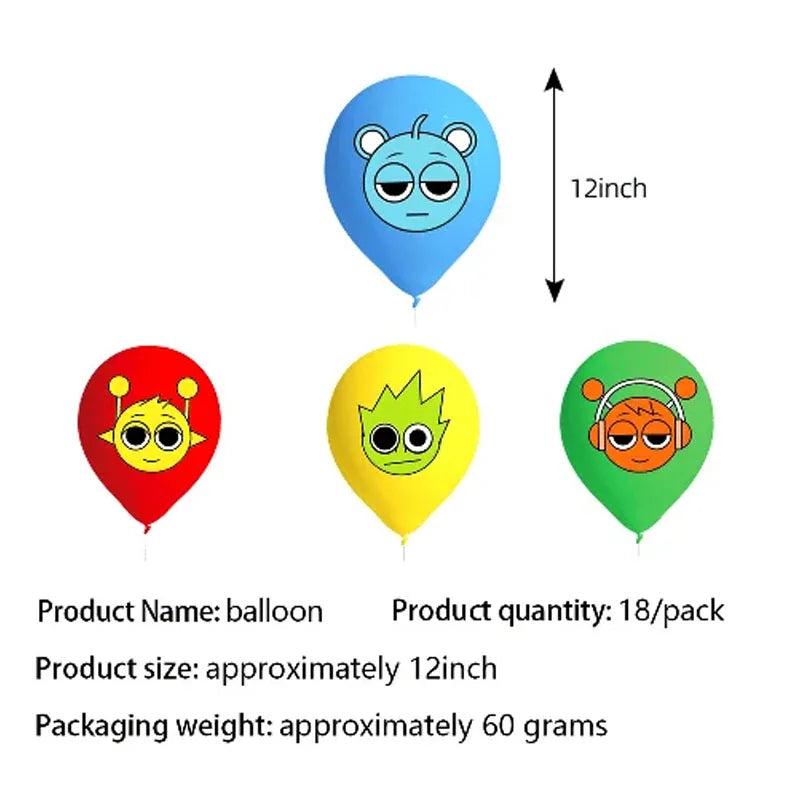 Latex Balloons Set for Birthday, Christmas & Party Decorations - 20 Pack