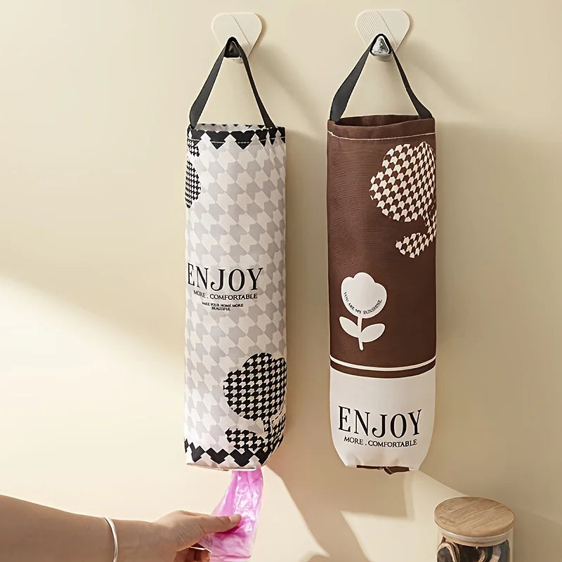 Wall-Mounted Garbage Bag Storage Organizer for Kitchen and Miscellaneous Use