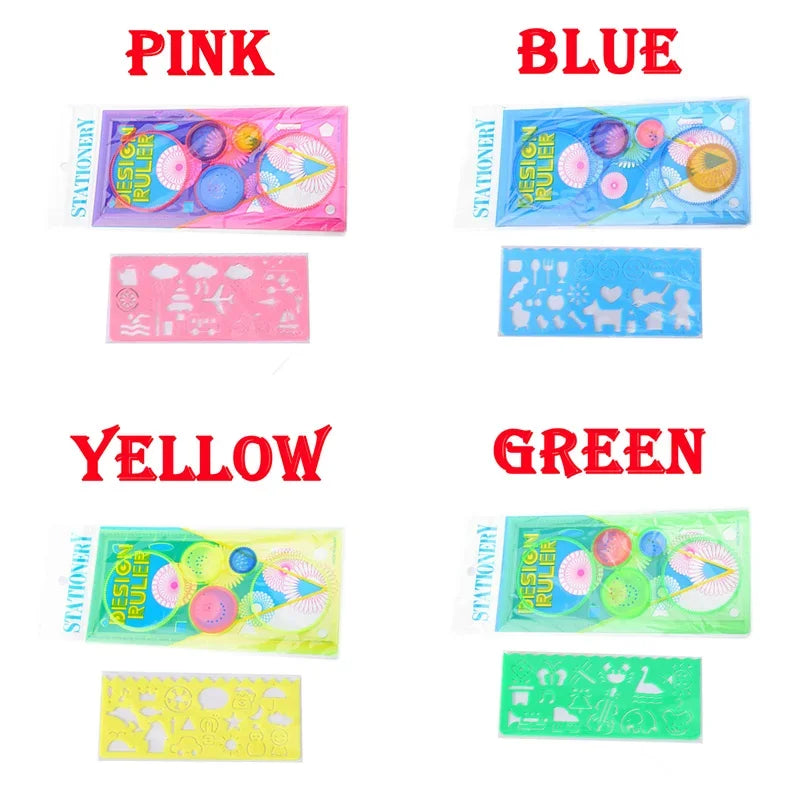 Kids Drawing Stencil Set Art & Craft Templates for Kids, Variety of Flowers, Educational Painting Tools
