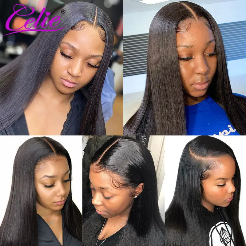 Human Hair Lace Front Wigs for Women 5x5 & 13x4 HD Transparent Lace - Natural, Pre Plucked, Full & Lustrous 22in