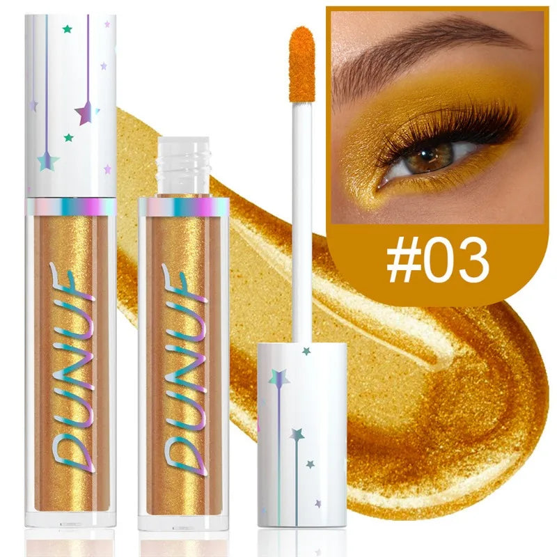 24-Color Liquid Eyeshadow Stick Metallic Glitter Waterproof Stage Makeup