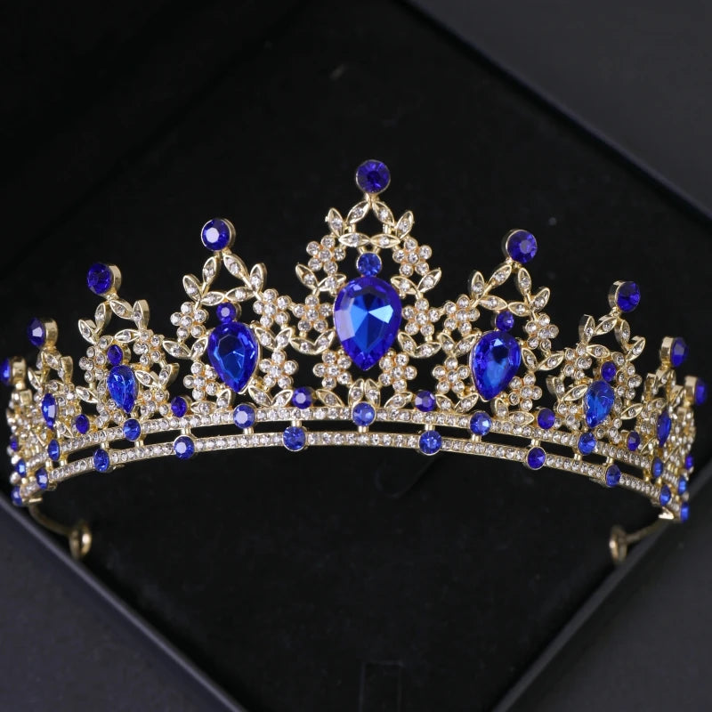 Baroque Crystal Tiaras and Crowns Headbands for Wedding Prom Bridal Jewelry Gift