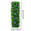 Artificial Privacy Fence Screen with Flower Pattern - Expandable Garden Divider - Outdoor & Balcony Decor