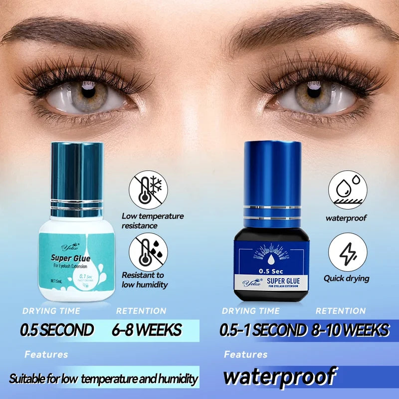 Eyelash Extension Glue Fast Drying Lash Adhesive 5ml Professional Lash Adhesive