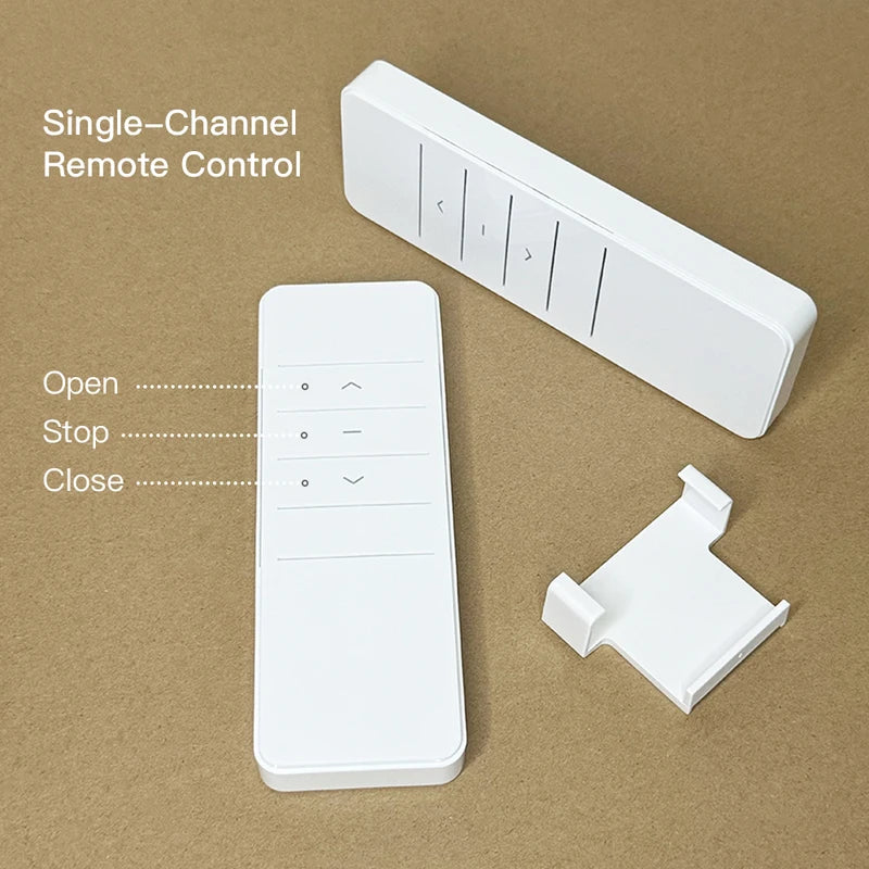 RF 433.92 MHz Smart Curtain Remote Control for Electric Motor - Fixed Code