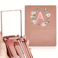 Multi-Functional Eye Makeup Brush Set with Mirror and Storage Box - Soft Hair Cosmetic Tools