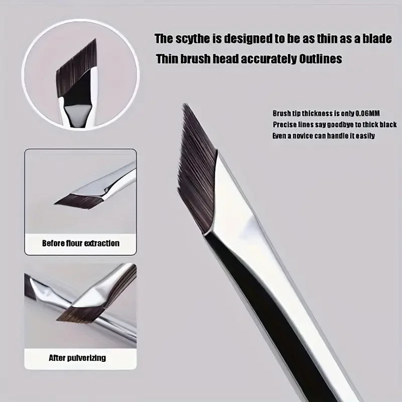 Eyebrow & Fine Eyeliner Brush Set - Ultra Thin Precision Makeup Tools