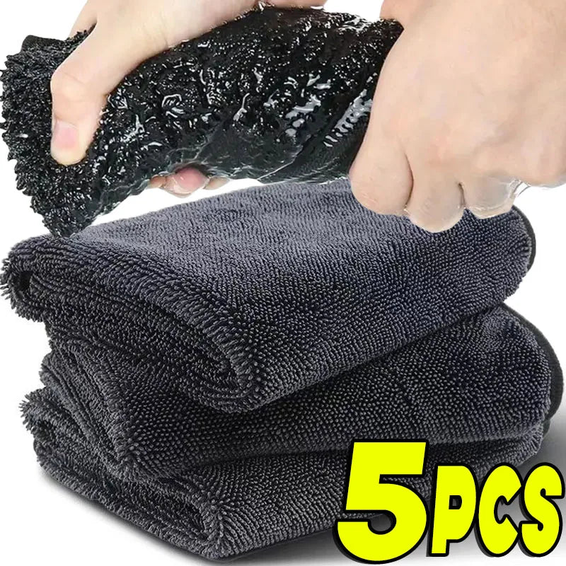 Microfiber Car Wash Towels 8-20pcs Ultra-Absorbent Dual-Sided Cleaning Rags