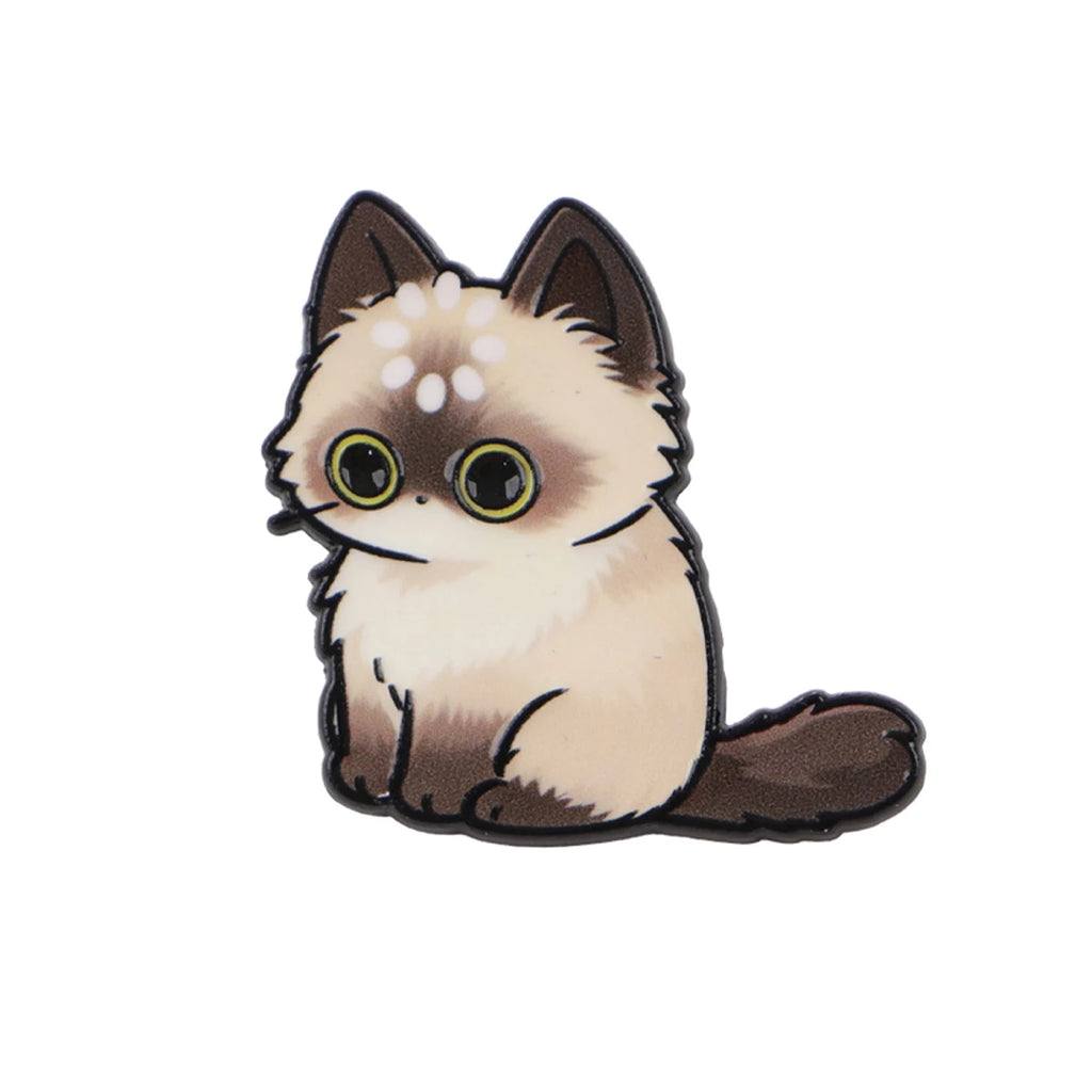 Cute Cat Enamel Pins Kawaii Loading Cat Brooches for Backpack Jeans Hat Animal Jewelry Gift