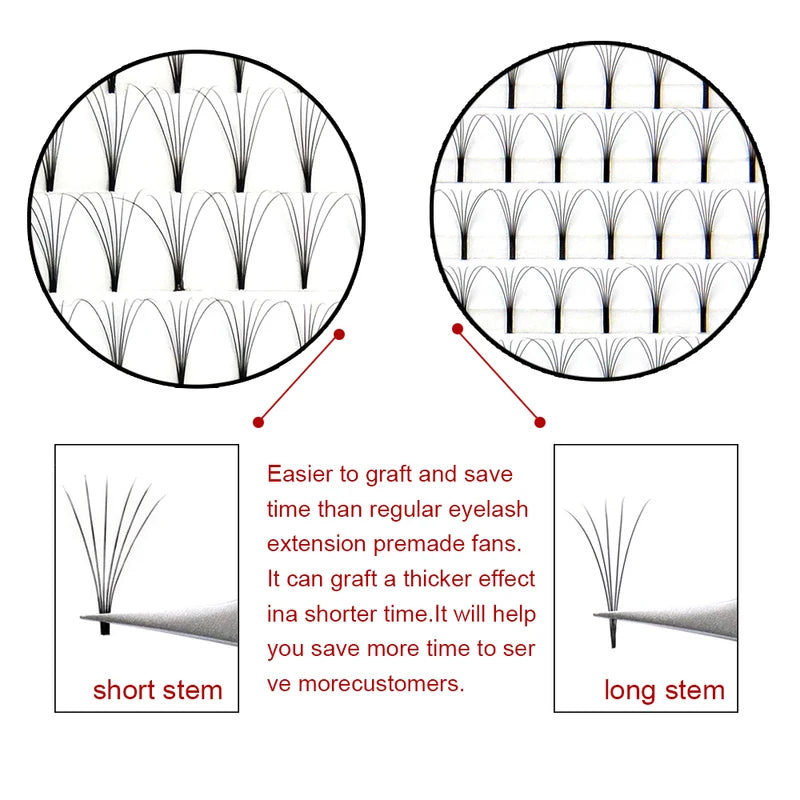 Premade Fan Lash Extensions - Volume Fans for Eyelash Extensions Professional 3D-6D