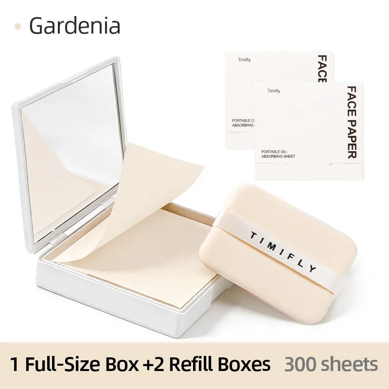 100 Sheets Oil Blotting Paper for Face Oil Control Refillable Facial Tissues