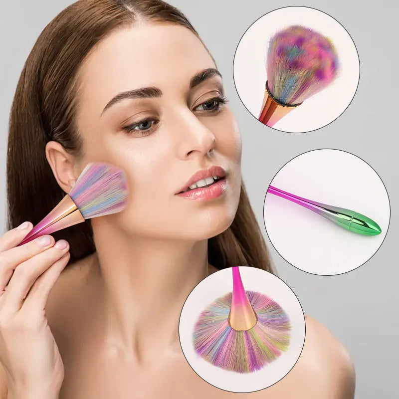 Makeup Brush Set for Face Powder Blush & Highlighting - Soft Hair, Oversized Design
