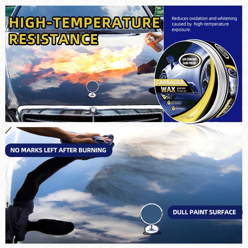 Car Wax Crystal Plating Set Waterproof Glossy Paint Coating for Vehicle Protection