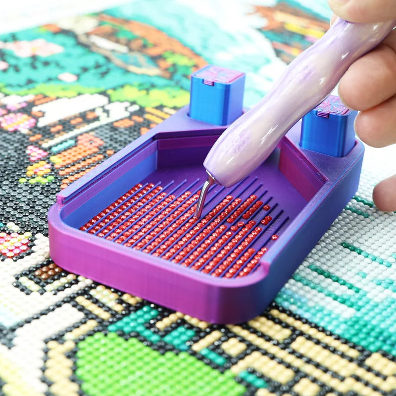Diamond Painting Resin Pen Kit with Ultra-Fine Metal Tips and Angled & Straight Drill Heads