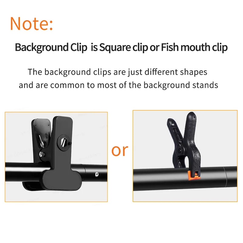 Photography Backdrop Stand Kit with Green Screen Support System and Carry Bag - Adjustable Sizes