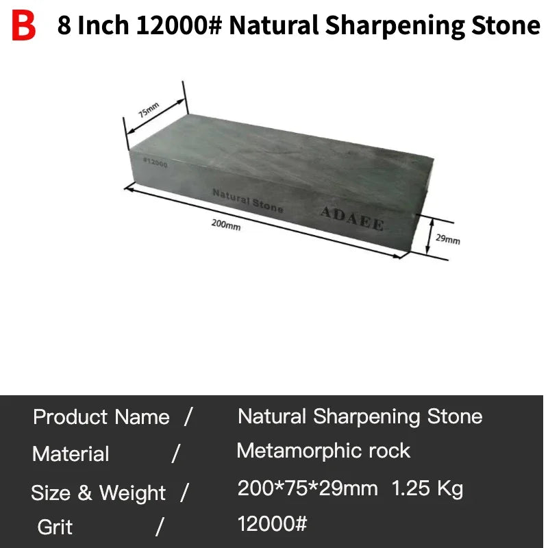 Natural Whetstone Knife Sharpening Stone for Kitchen & Craft Use