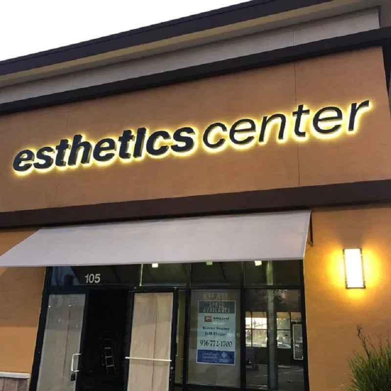 Custom LED Backlit 3D Metal Letter Sign for Business & Trade Show