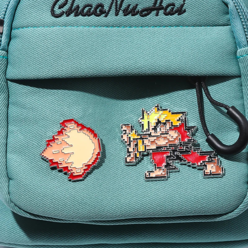 Arcade Pixel Game Enamel Pins Set - Jewelry Brooches for Collectors