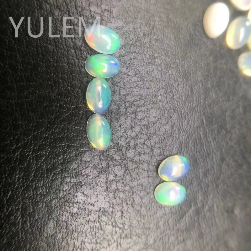 Natural Australian Opal Loose Gemstones for Jewelry Making - Blue & Pink Options