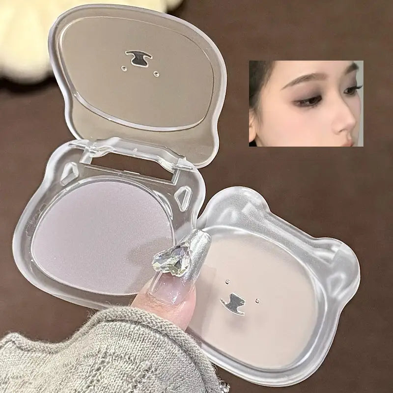 Matte Highlighter Powder for Face Contouring & Brightening - 3D Makeup Effect