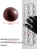 Polycarbonate Candy & Chocolate Molds for Baking and Confectionery - Multiple Colors