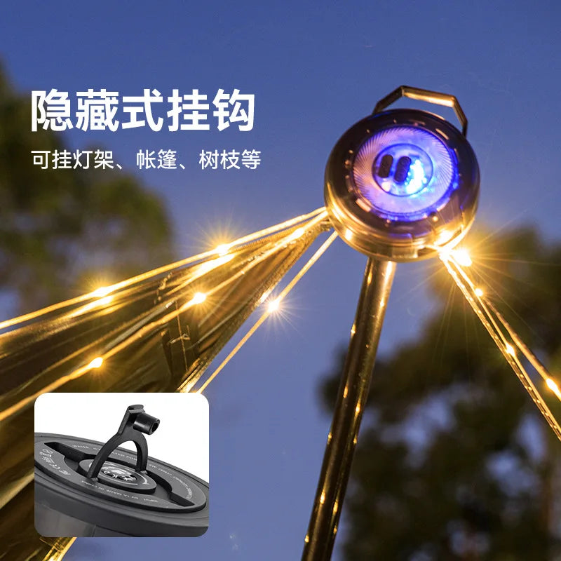 10M Outdoor Camping String Light Strip - Decorative Tent Lighting