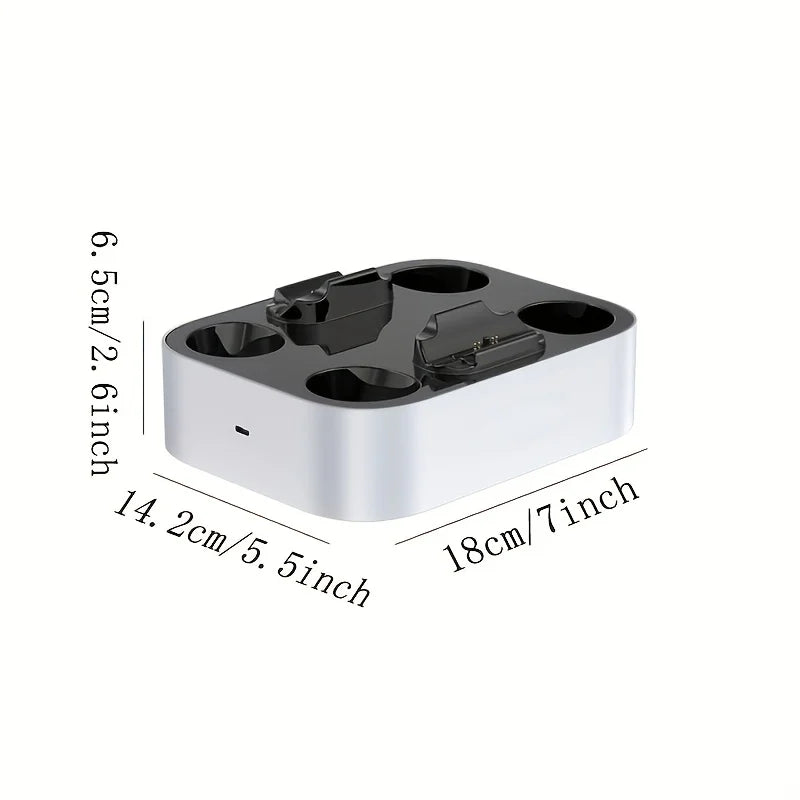 PS5 Controller Charger Station for DualSense & DualSense Edge - Fast Charging Dock with Cable