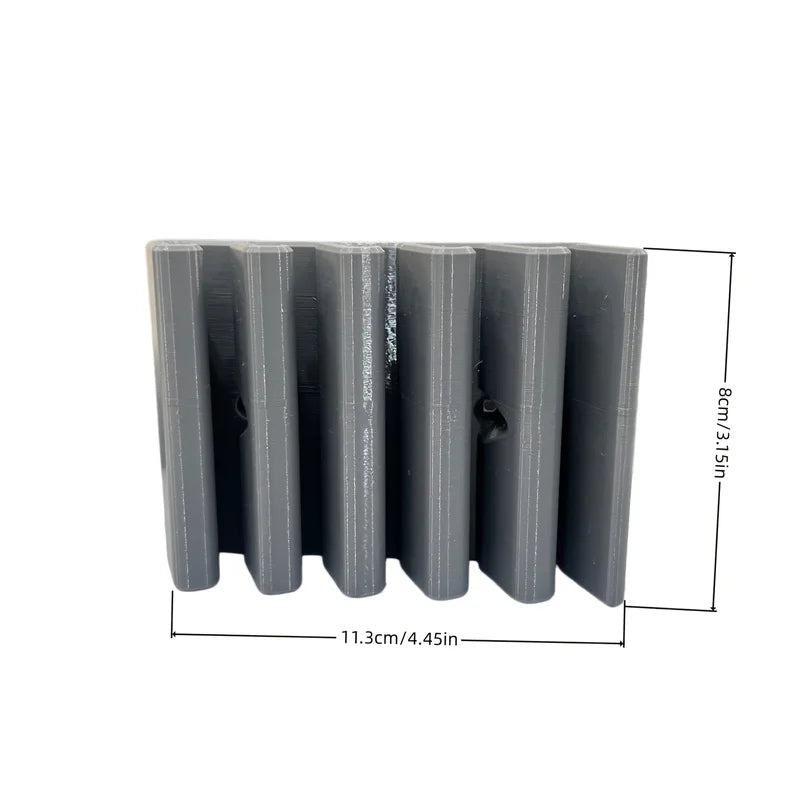 Space Saving Under Cabinet Lid Storage Rack Wall Mount Multi-Slot Kitchen Organizer