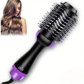 4-in-1 Hot Air Brush Hair Dryer Set with Rotating Ceramic Brush - Volumizer & Styling Tool for Women