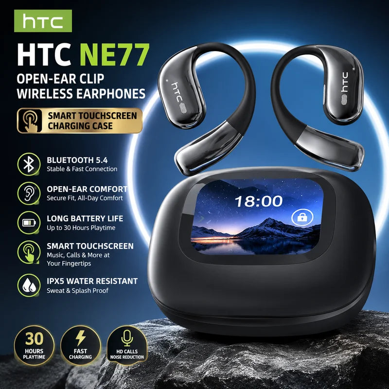 Wireless Earbuds Bluetooth 5.3 TWS with Noise Canceling Mic Touch Control LED Display Sport Headphones