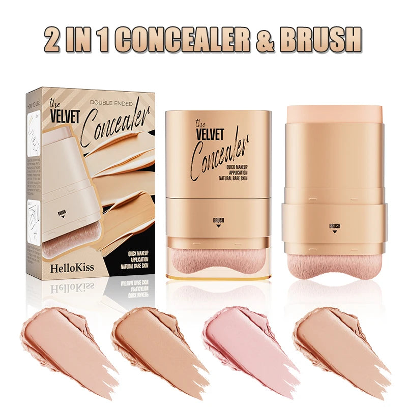 2-in-1 Concealer and Foundation Stick - Waterproof, Flawless Face Makeup