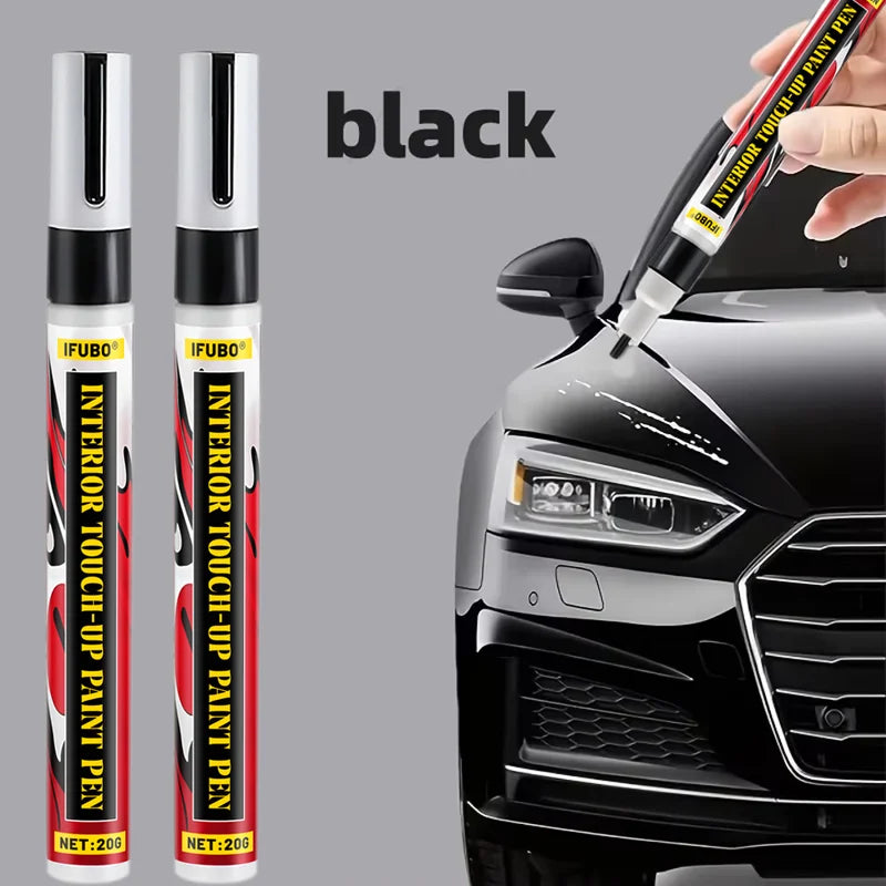 20G Black Car Touch Up Paint Pen - Scratch Remover for Car Body, Interior, Wheels